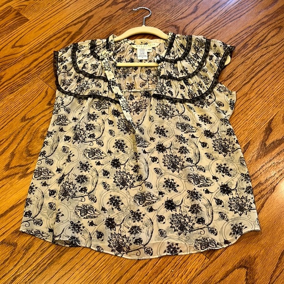 Max Studio Woman’s Silk Printed Sleeveless Top Size XSP - Picture 1 of 4